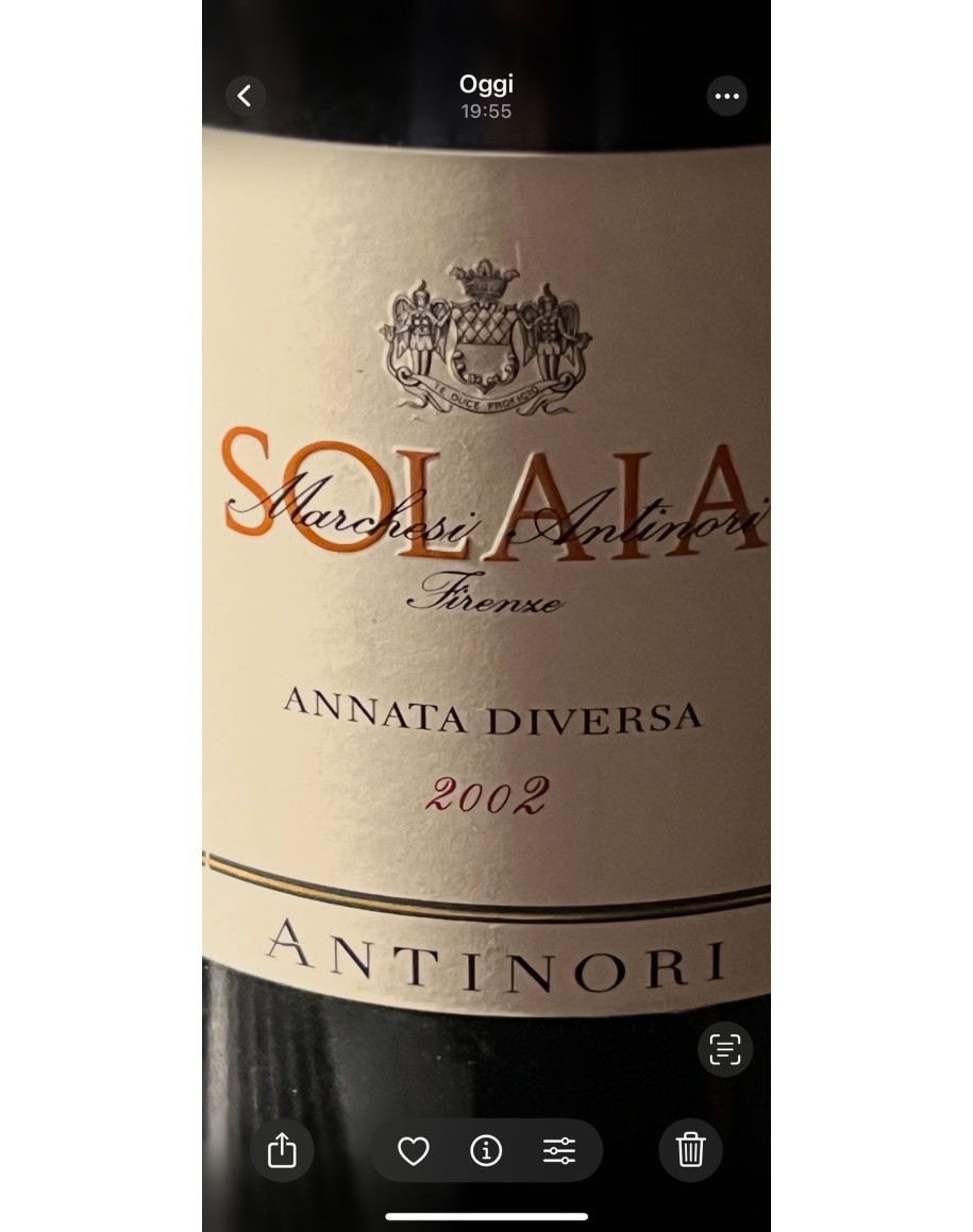 Antinori Solaia Annata diversa, IGT 2002