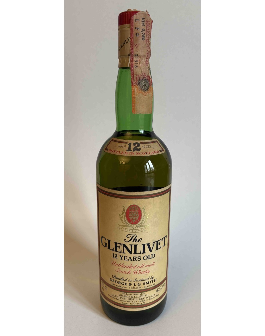 Glenlivet 12 Years Old - Bottling 70-80’s | Whisky Raro da Collezione