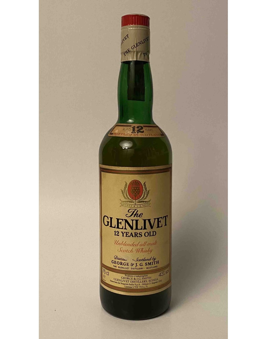 Glenlivet 12 Anni '70-'80 - Single Malt Vintage Raro Edizione Seagram