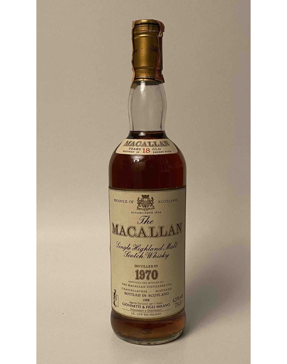 Macallan 1970 75cl 43% Giovinetti: Whisky Scozzese di Lusso