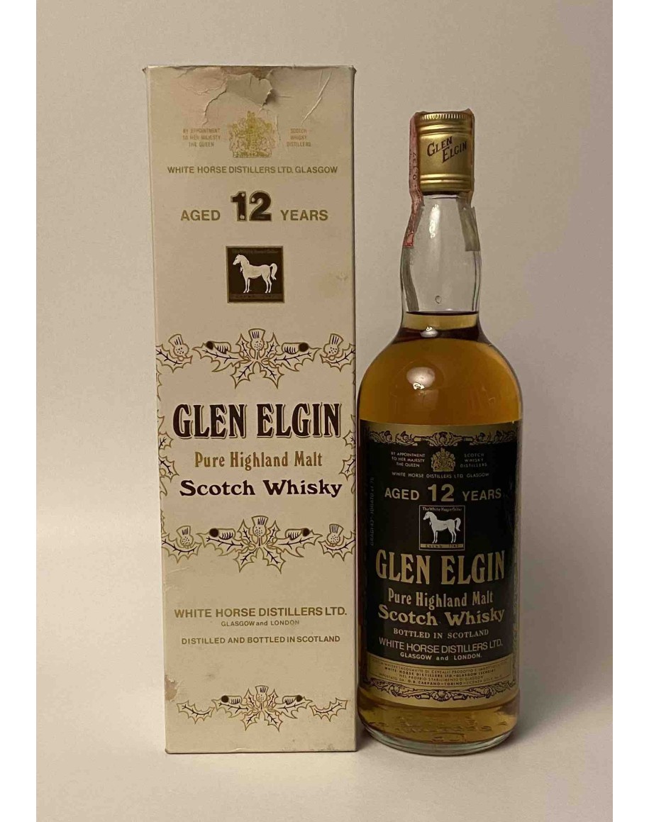 Glen Elgin 12 Years Old Bot.80's 75cl 43% Ob - Whisky Raro