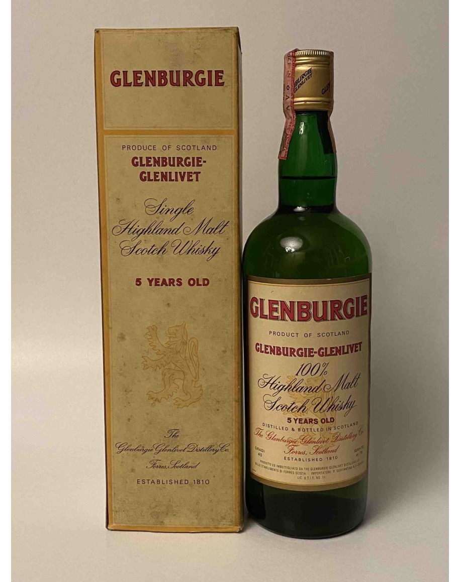 Glenburgie 5Yo Bot. 70/80's 75Cl 40% OB Soffiantino Import - Whisky Ra