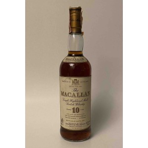 Macallan 10 Years Old - Bottiglia anni '80, 75cl, 40% ABV - Importazio