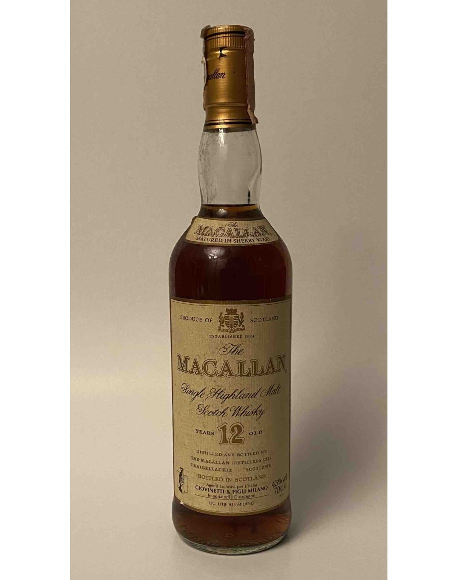 Macallan 12 Years Old 75cl 43° Giovinetti Import - Whisky Single Malt