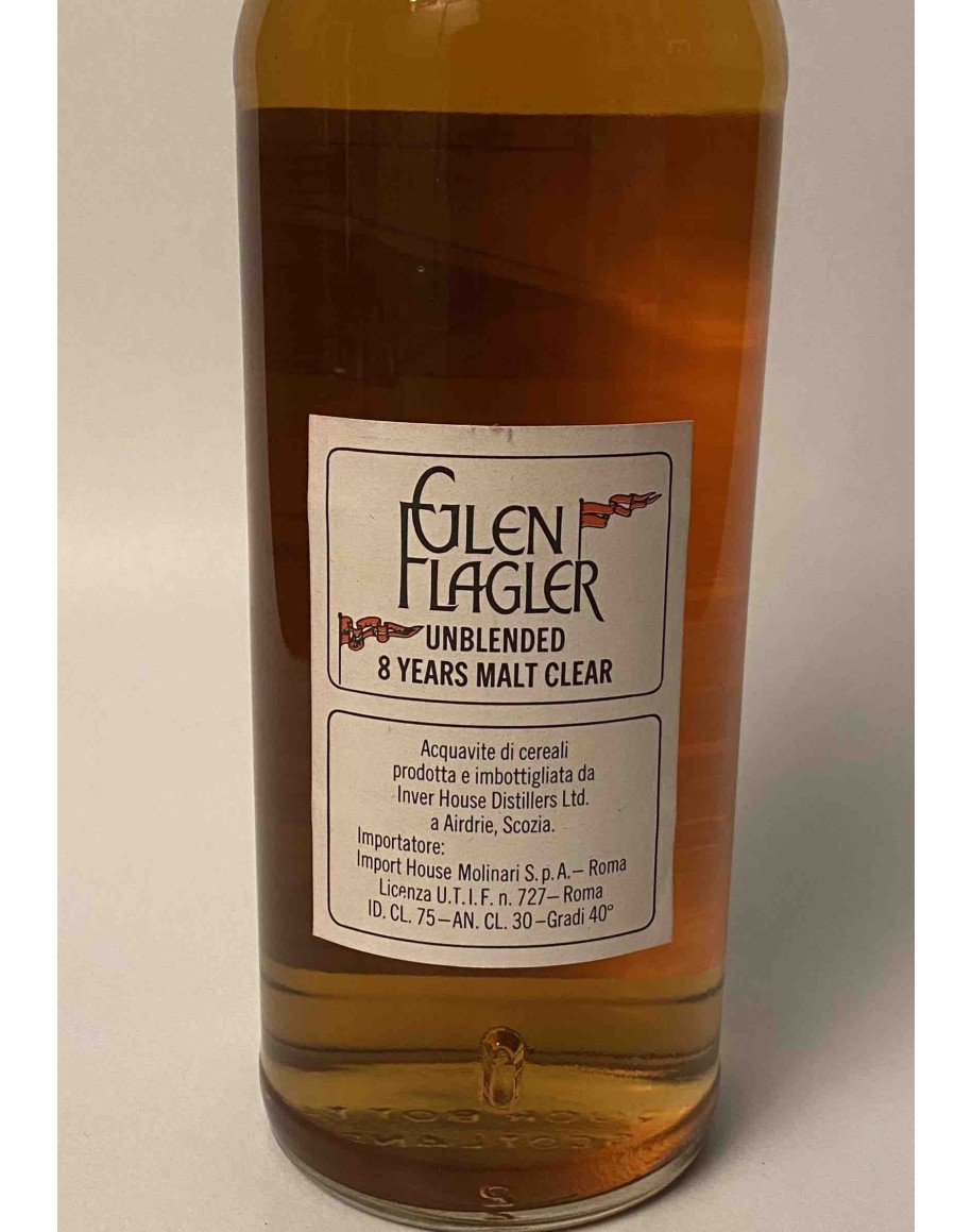 Glen Flagler 8 Years Old - Whisky di 8 Anni 75 cl 40° | Molinari Impor