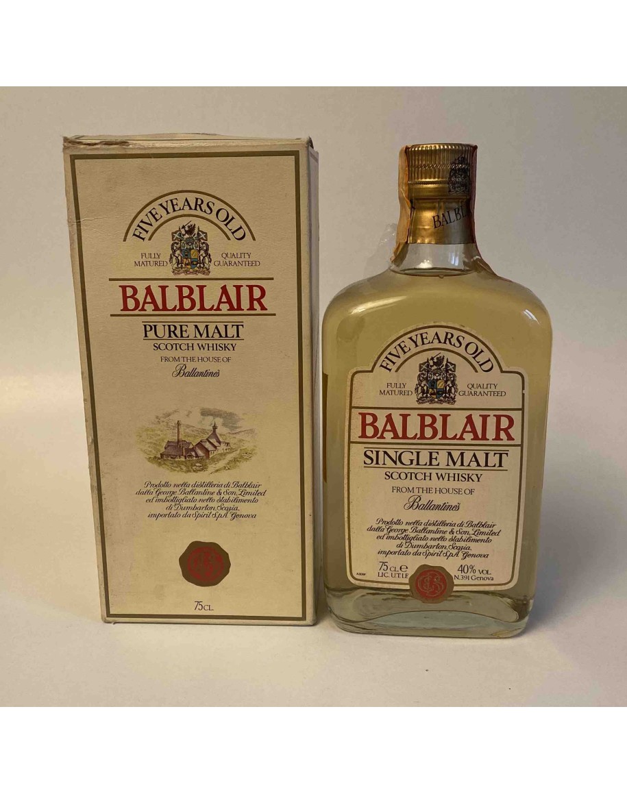 Balblair 5 Years Old - Whisky Single Malt Anni '80, 75cl, 40% | Rarità