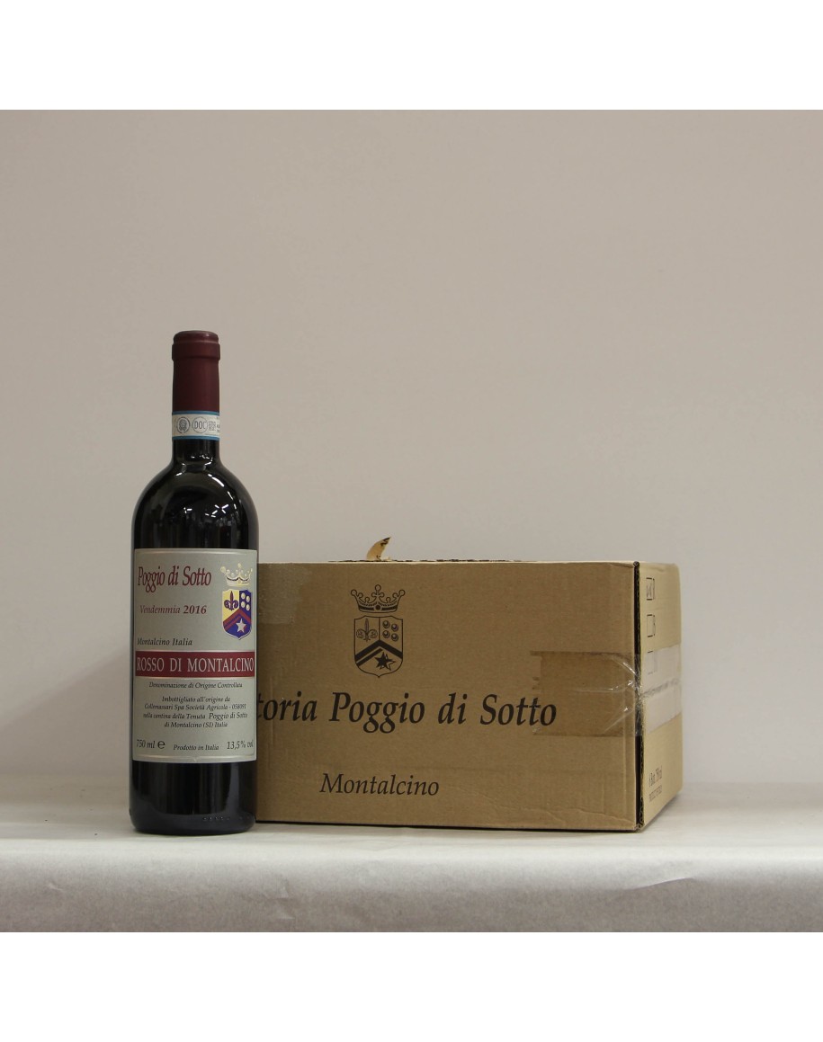 Rosso di Montalcino, Poggio di Sotto, 2016, confezione da 6